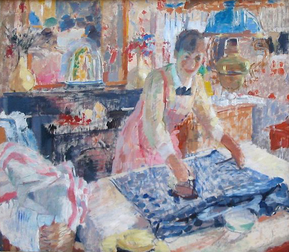 Woman Ironing